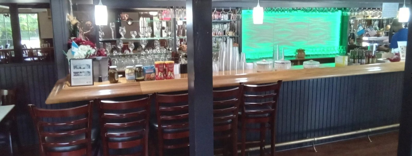 Inside Sabor Latino — the bar