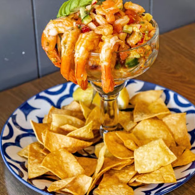 Shrimp Ceviche with Chips